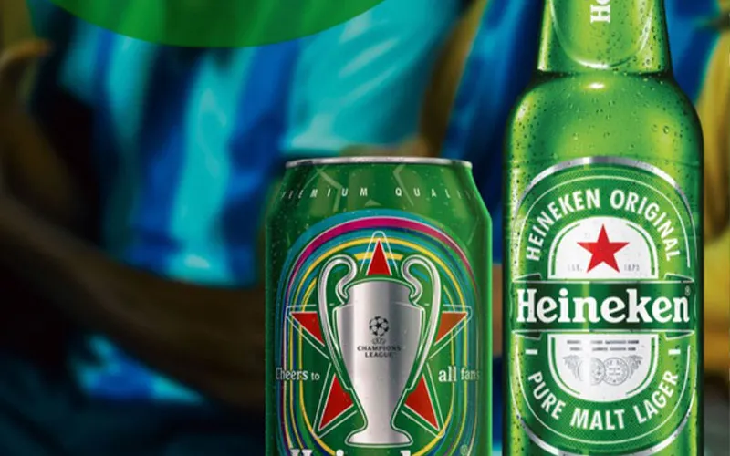 Landing de la campaña de códigos promocionales de Heineken